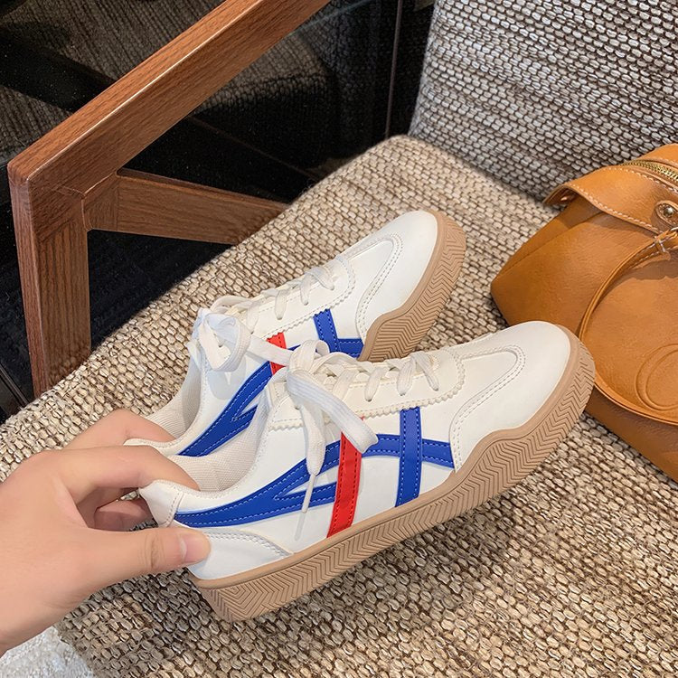 Women's White Sneakers 2026 Spring New Ladies Causal Flats
