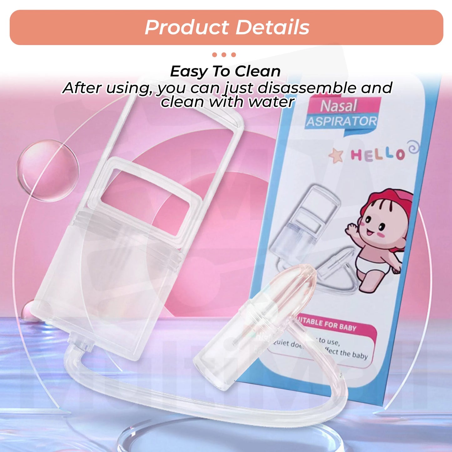 Manual Nasal Aspirator | Safe & Gentle Mucus Removal for All Ages